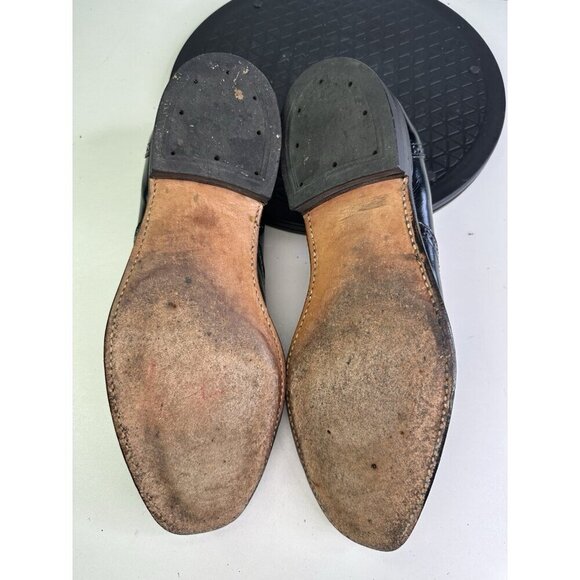 VTG Hanover Shoes Men\'s 9 C/A Loafer Master Flex All Leather Tassel USA main image 6